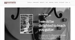 Desktop Screenshot of heartwoodguitar.com